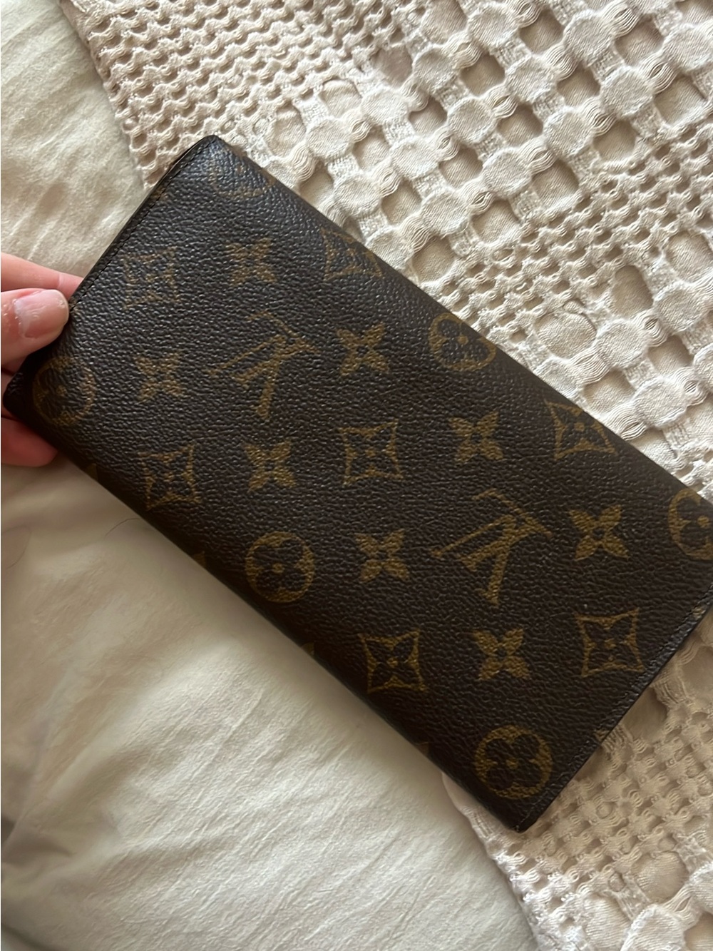 Louis Vuitton Monogram Canvas Wallet in Brown and Gold